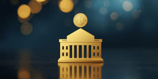 Ilustrasi bergaya berita mengenai ketertarikan institusional pada ETF kripto